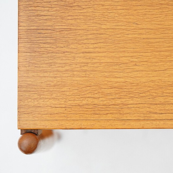 Image 1 of Vintage bedside table with drawer in teak veneer for Fratelli Reguitti, Italy 1960