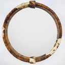 Vintage mirror cowhide