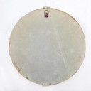 Vintage mirror cowhide