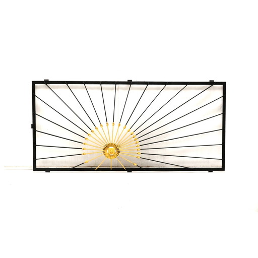 Vintage Metal Wall Sculpture Made In The 1970s