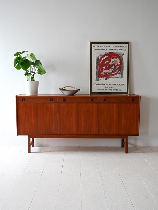 Scandinavian Sideboard with Hinged Doors