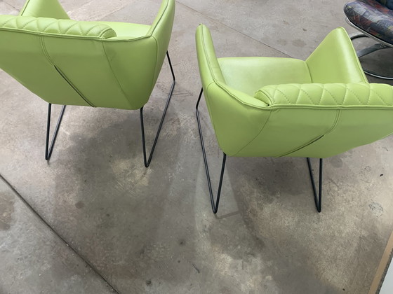 Image 1 of 2x Eijerkamp design armchair, poison green