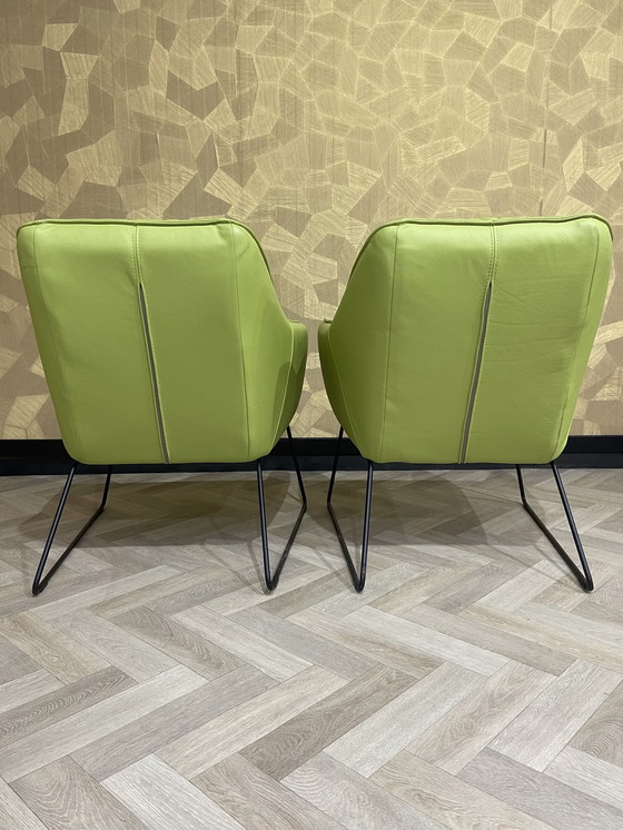 Image 1 of 2x Eijerkamp design armchair, poison green