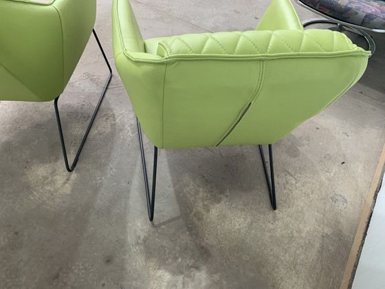 Image 1 of 2x Eijerkamp design armchair, poison green