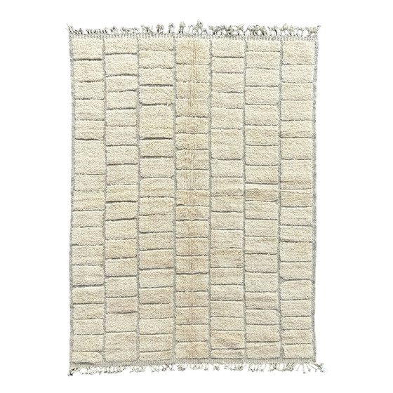 Image 1 of Mid-Century Modern Beige Moroccan Rug