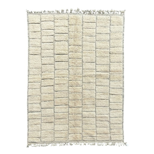 Tapis marocain beige Mid Century Modern