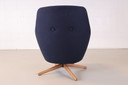 Fauteuil pivotant Montis Puk bleu foncé
