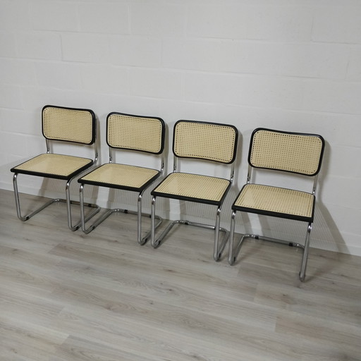 4X Vintage Cesca Style B32 Tube Frame Chair Bauhaus