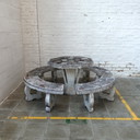 Vintage concrete garden set