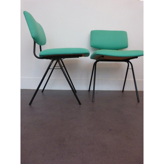 Image 1 of Set of 4 compass chairs, Pierre GUARICHE - 1950s