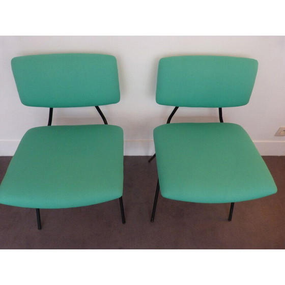 Image 1 of Set of 4 compass chairs, Pierre GUARICHE - 1950s