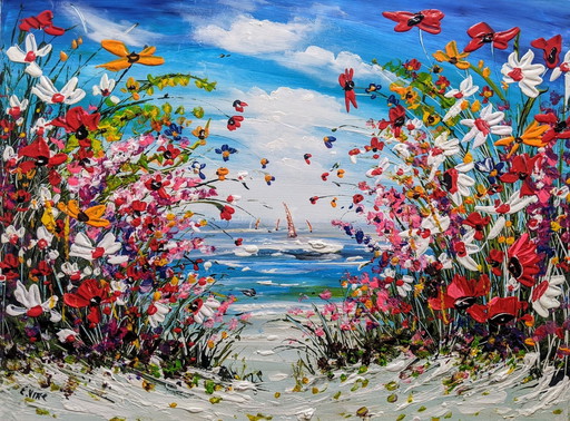 Artist Painting - Evelina Vine - Paradise Found