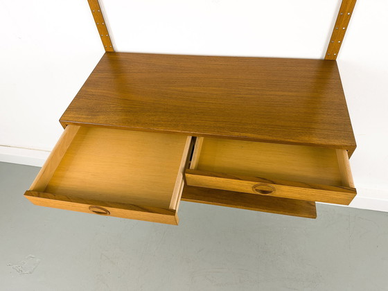 Image 1 of Teak Wall Shelving System by Hansen & Guldborg, 1970s