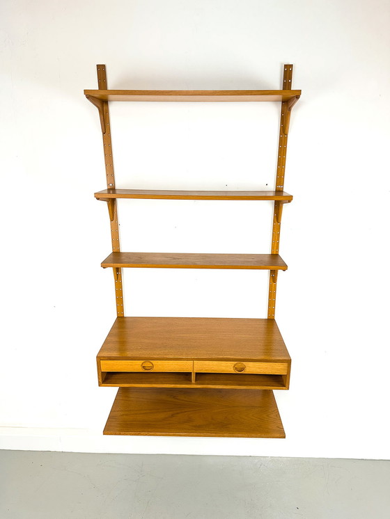 Image 1 of Teak Wall Shelving System by Hansen & Guldborg, 1970s