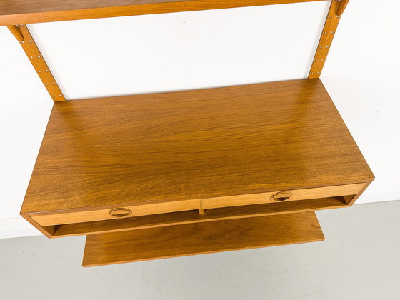 Image 1 of Teak Wall Shelving System by Hansen & Guldborg, 1970s