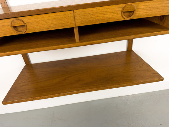 Image 1 of Teak Wall Shelving System by Hansen & Guldborg, 1970s