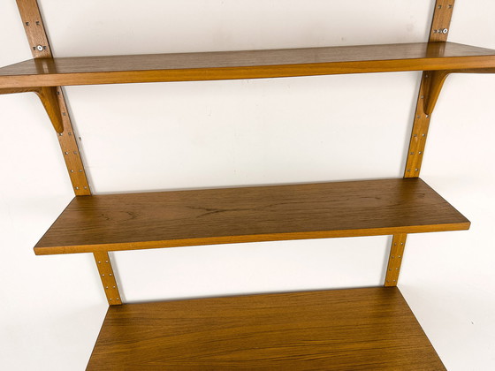 Image 1 of Teak Wall Shelving System by Hansen & Guldborg, 1970s