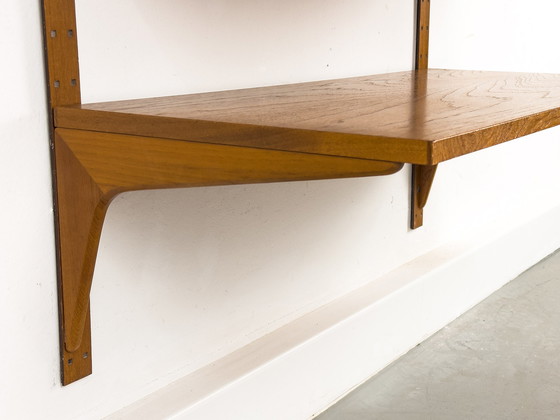 Image 1 of Teak Wall Shelving System by Hansen & Guldborg, 1970s