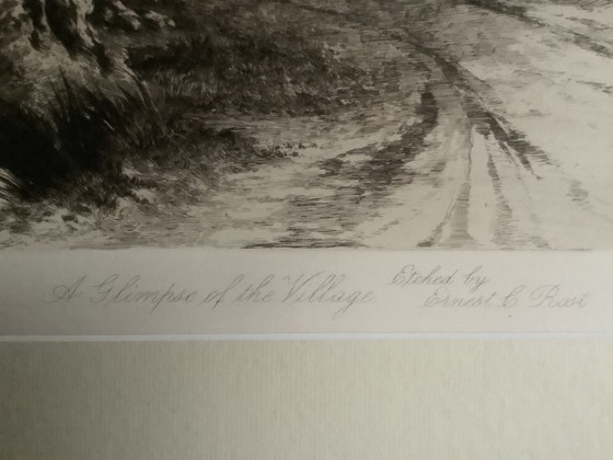 Image 1 of Ernest C. Rost Etching from 1890