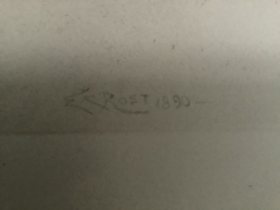 Image 1 of Ernest C. Rost Etching from 1890