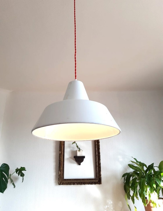 Image 1 of Enamelled-role suspension lamp by Louis Poulsen, 1960