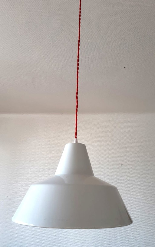 Enamelled-role suspension lamp by Louis Poulsen, 1960