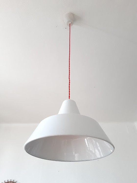 Image 1 of Enamelled-role suspension lamp by Louis Poulsen, 1960