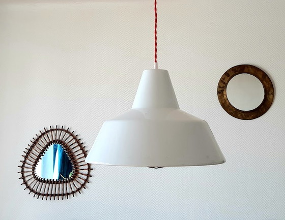 Image 1 of Enamelled-role suspension lamp by Louis Poulsen, 1960