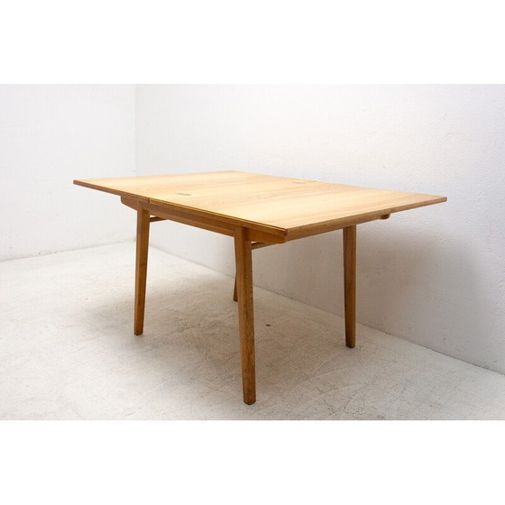 Image 1 of Vintage ashwood and beechwood folding table by Bohumil Landsman for Jitona, Czechoslovakia 1970s