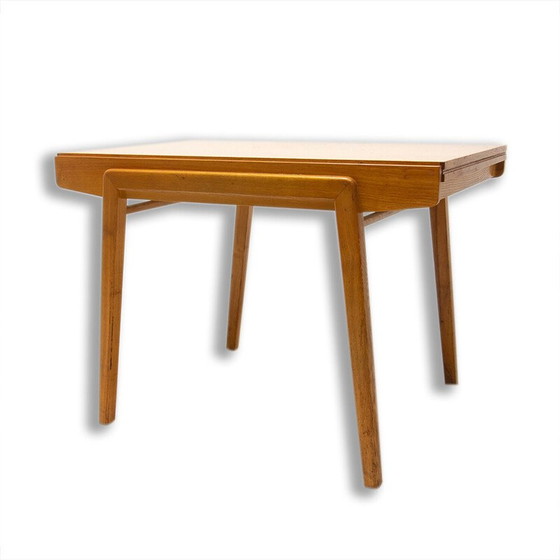 Image 1 of Vintage ashwood and beechwood folding table by Bohumil Landsman for Jitona, Czechoslovakia 1970s