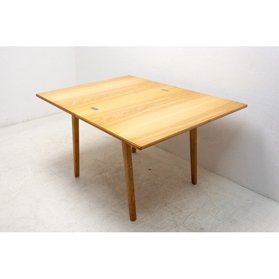 Image 1 of Vintage ashwood and beechwood folding table by Bohumil Landsman for Jitona, Czechoslovakia 1970s