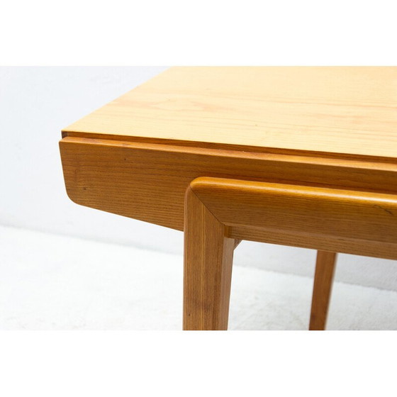 Image 1 of Vintage ashwood and beechwood folding table by Bohumil Landsman for Jitona, Czechoslovakia 1970s