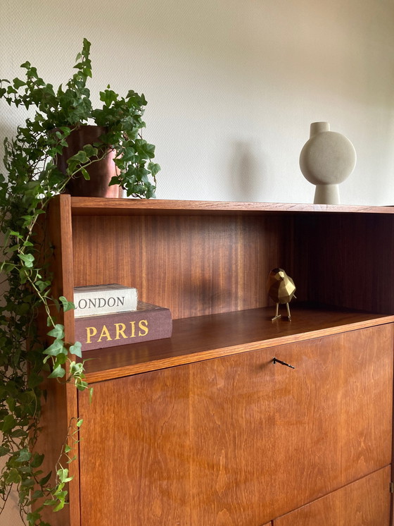 Image 1 of Retro vintage mid-century secretary/highboard