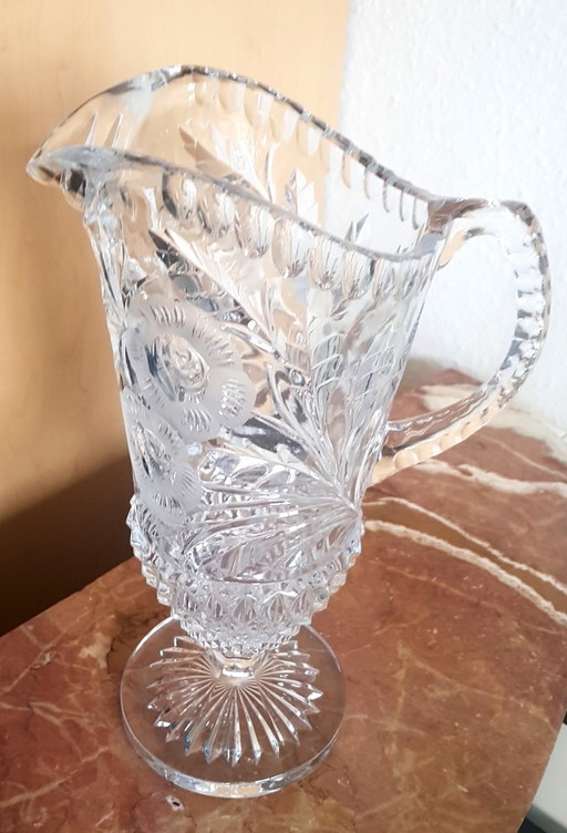 Antique Crystal Jug 