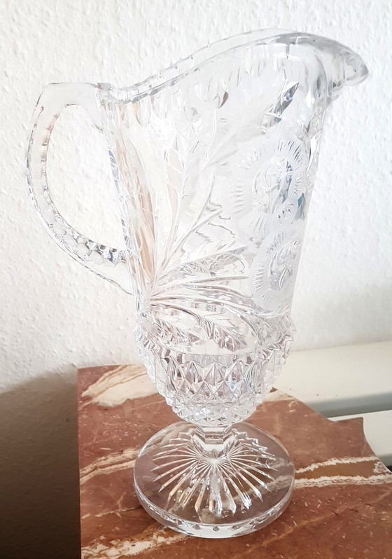 Image 1 of Antique Crystal Jug 