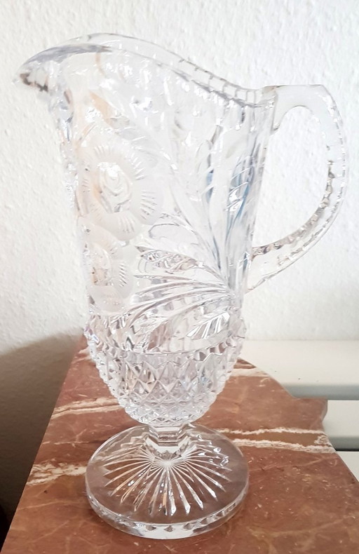 Antique Crystal Jug 