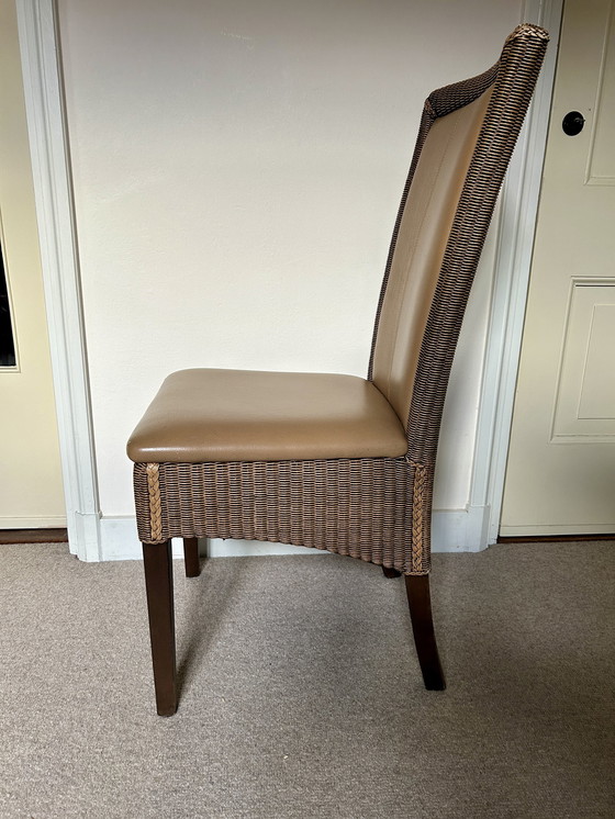 Image 1 of 4x rattan dining room chair