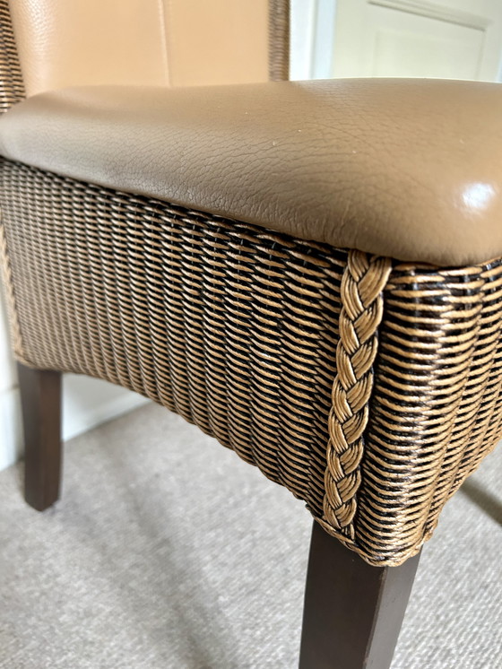 Image 1 of 4x rattan dining room chair