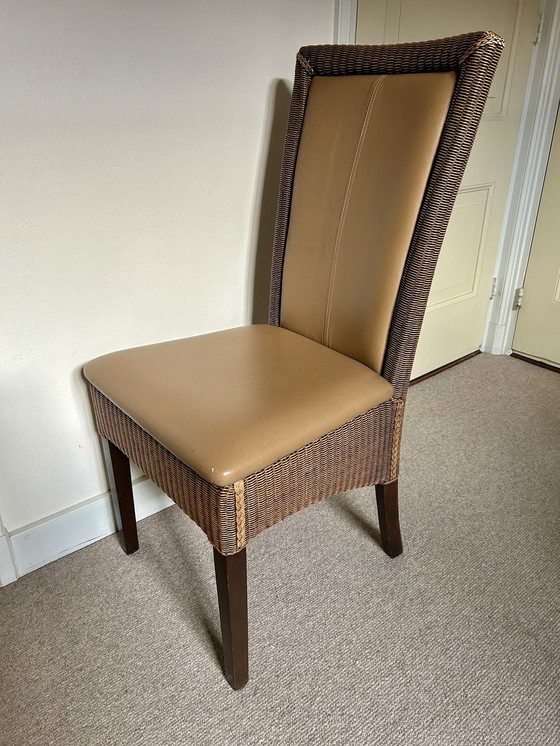 Image 1 of 4x rattan dining room chair