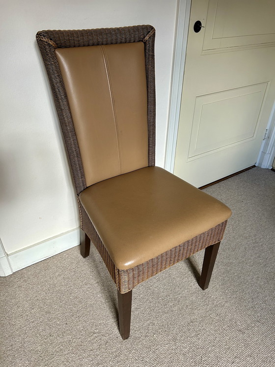 Image 1 of 4x rattan dining room chair