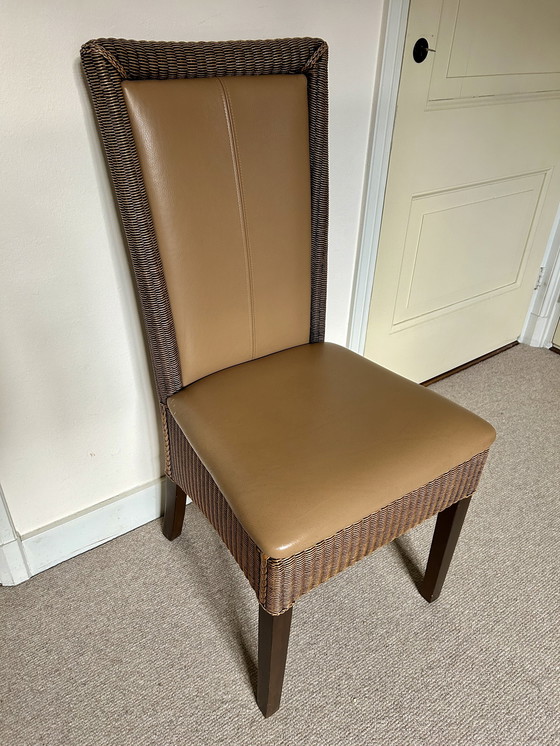 Image 1 of 4x rattan dining room chair