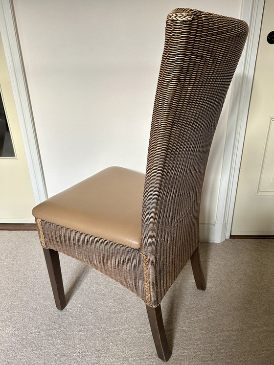 Image 1 of 4x rattan dining room chair