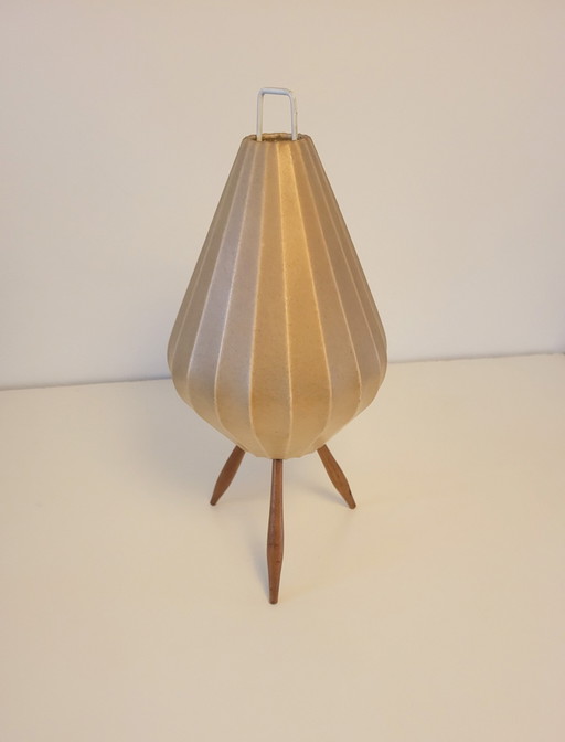 Lámpara de mesa vintage con trípode Cocoon, 1960