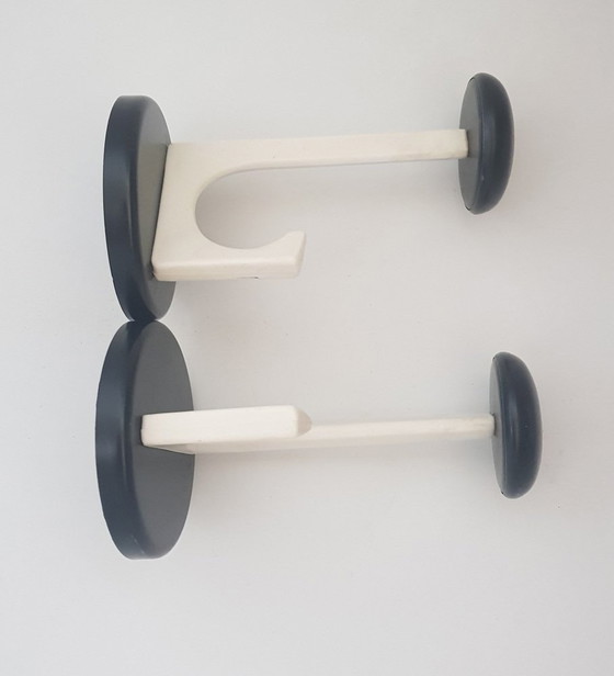 Image 1 of 2X Coat Hooks With Straps