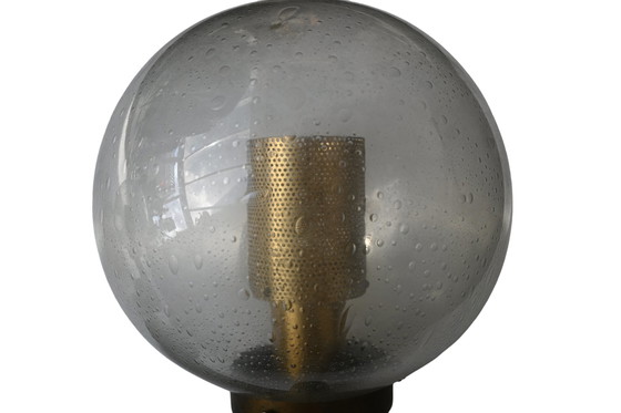 Image 1 of Glashütte Limburg, Pair of wall lamps, glass bulbs, ca 1970