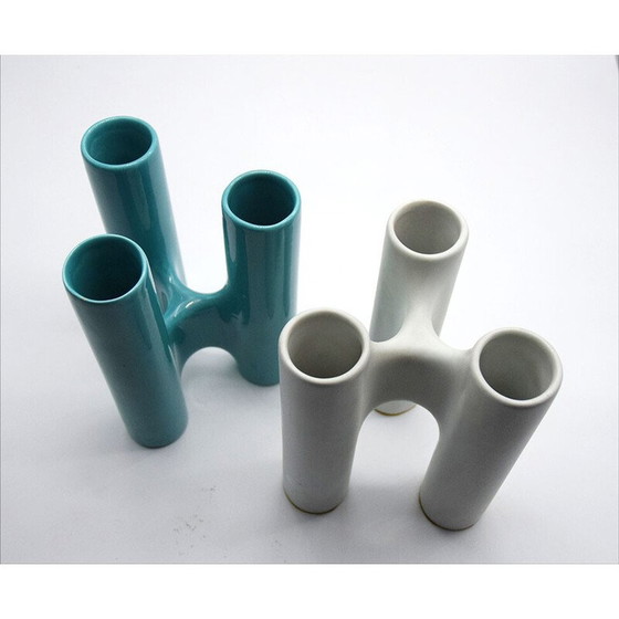 Image 1 of Vintage interlocking ceramic vases by Enzo Bioli for Il Picchio, 1970s