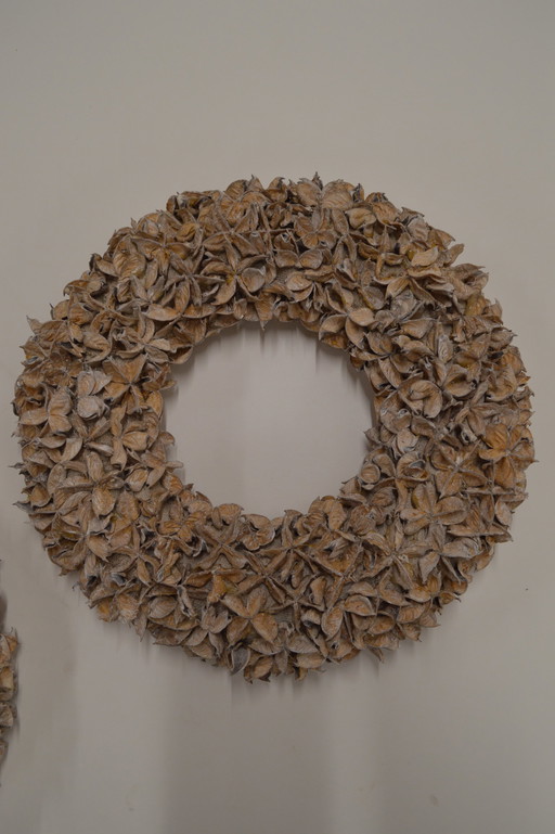 2 Wreaths Made With Natural Elements