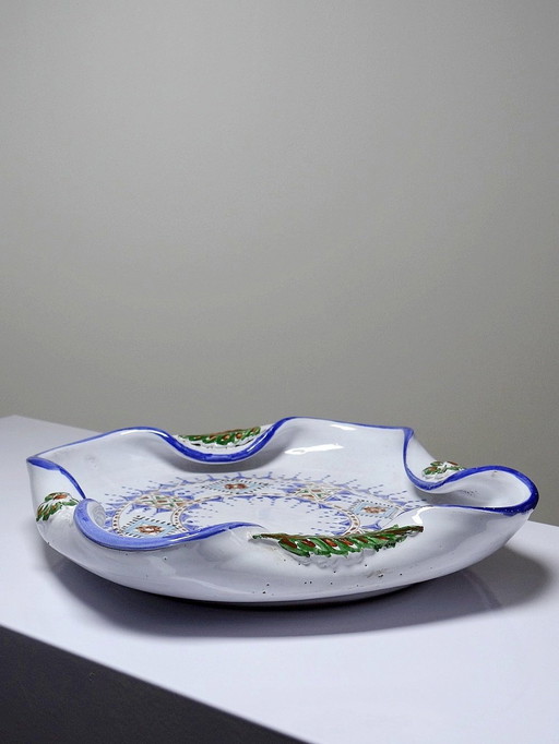 Ceramic Bowl Elfarah Sale Vintage Moroccan Handicrafts Turned Edges