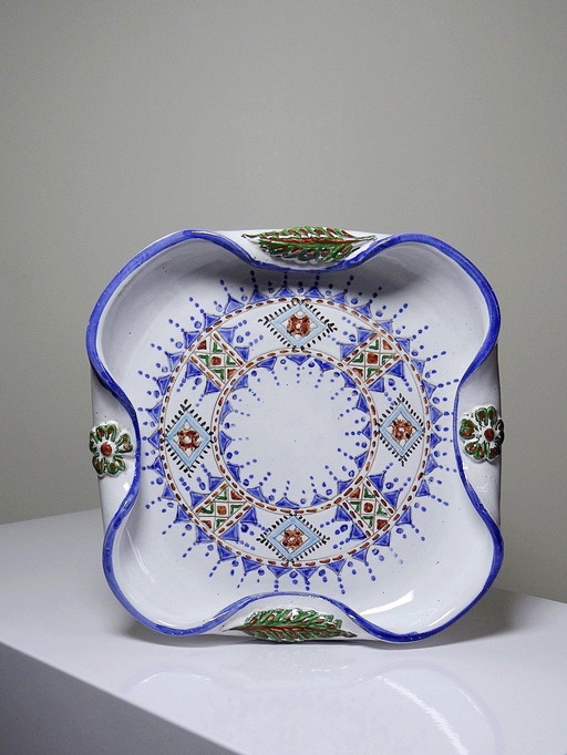 Ceramic Bowl Elfarah Sale Vintage Moroccan Handicrafts Turned Edges