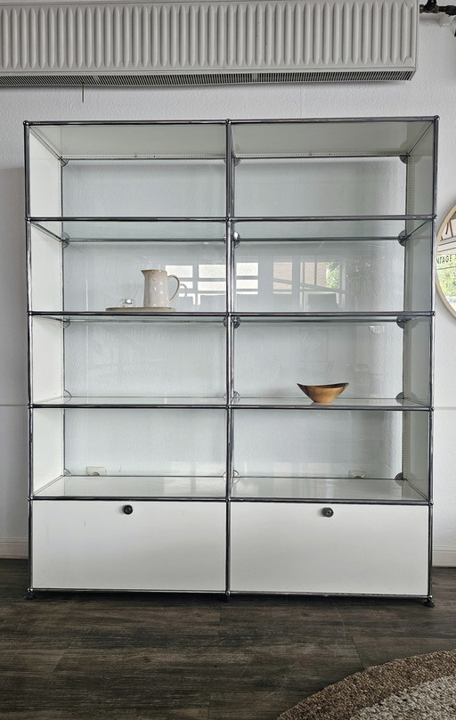 USM HALLER SHELF WALL GLASS CABINET OFFICE OFFICE STUDIO SHELF